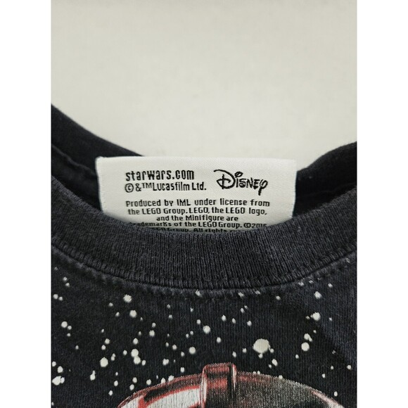 Lego Star Wars Darth Vader Dark Side Shirt Size 5/6 Disney 100% Cotton - Picture 3 of 5